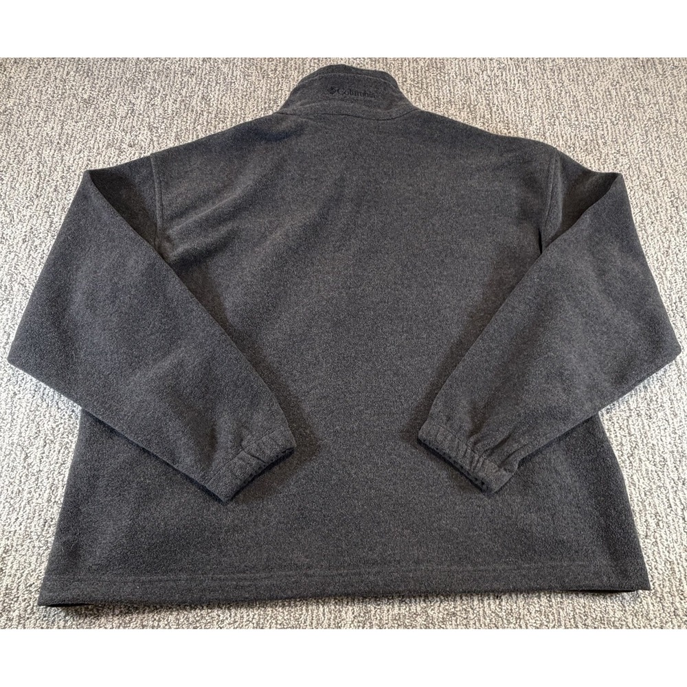 Columbia Jacket Mens XL Gray Full Zip Fleece Zip Pockets Outdoor Warm Camp - Picture 6 of 10
